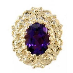 A1616 14K AMETHYST SLIDE 